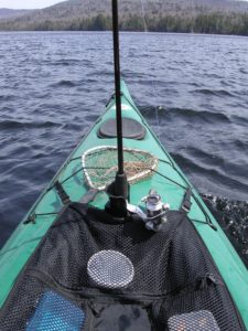 A kayak with plenty of storage space for Adirondack kayak adventures. 
