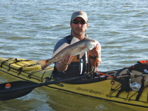fishing from a kayak